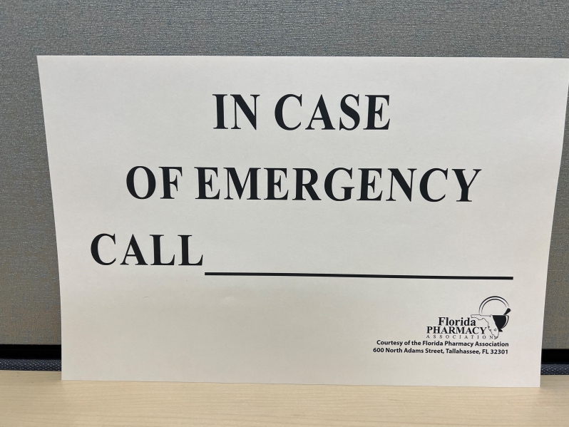 Emergency Notification Sign