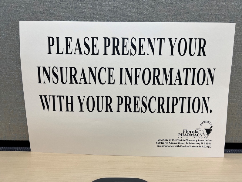Insurance Information Sign